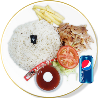 Menú Aroz con kebab 