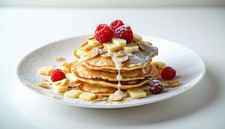Pancake cioccolato bianco, cereali