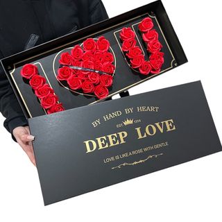 Box "I Love You" Róże Wieczne