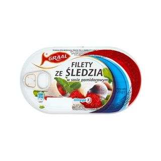 Filety Śledziowe W Sosie Pomidorowym Groszek 170g