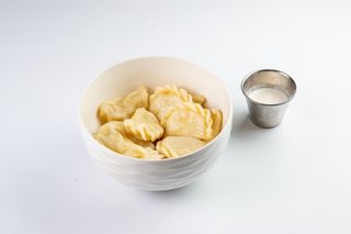 Вареники домашние со сметанкой