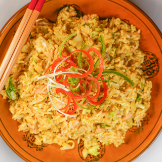 Arroz Frito De Curry Y Pollo