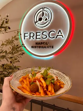 Penne con polpette