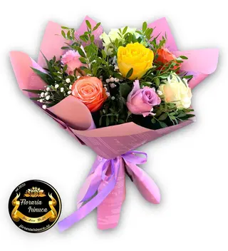 Bouquet Rainbow Roses
