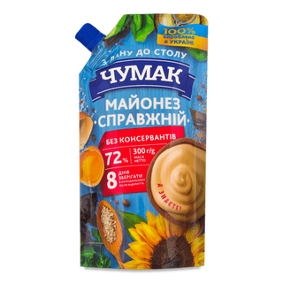 Майонез «Чумак» «Справжній» 72% (300г)