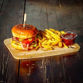 Свински бургер двоен