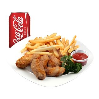 Kurczak Wings Box 7szt Plus 0.33L Pepsi