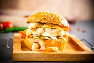 Shrimp burger