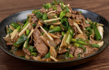 Beef With Fresh Ginger And Spring Onions (rice included)
