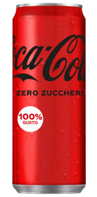 Coca cola zero lattina.