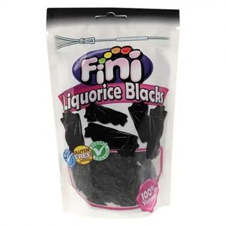 Regaliz de Goma Negro Fini sin Gluten 180 Gr.