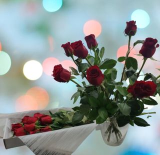 Buchet 9 trandafiri rosii