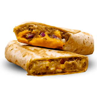 Бурито с Дърпано свинско с домашни картофки и Coca Cola