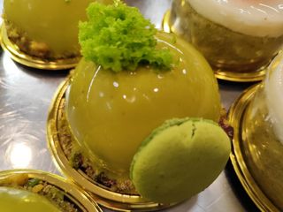 Monoporzione torta setteveli pistacchio