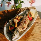 სიბასი გრილზე გამომცხვარი კარტოფილით