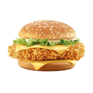 Crispy Chicken Burger with batata