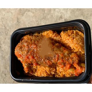 Jollof Rice with Turkey