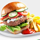 Телешки бургер с яйце (350г)