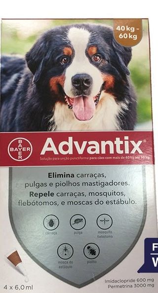 Advantix Drops for Fleas, ticks, mosquitoes, sandflies, stable flies, lice (40-60 kg)