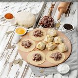 Манты с говядиной