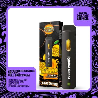 Vaper Desechable Mango 70% CBD 2Ml