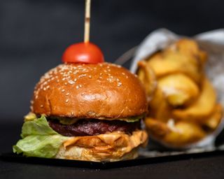 Burger din carne de cerb