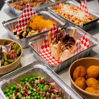 Guisantes con salteado Ibérico