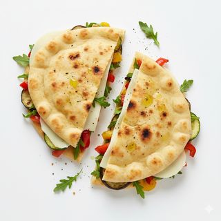 Piadina verdure e formaggio