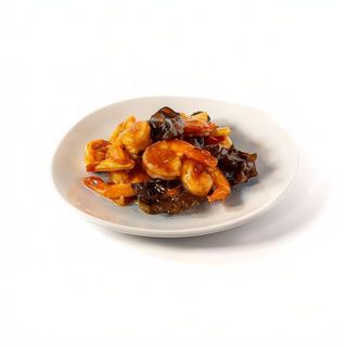 209.- Gambas Con Setas