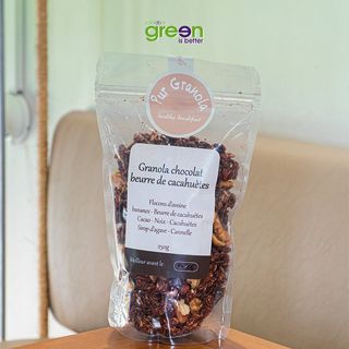Granola chocolat et  beurre de cacahuètes