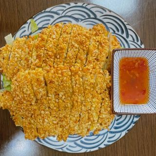 14A. Pollo almendrado frito