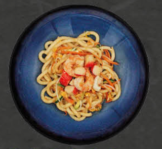 Udon con frutti di mare