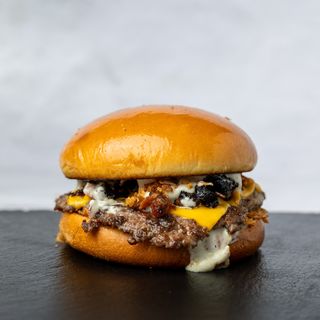 Two guys single burger