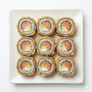 Salmón, Aguacate Y Queso Fuera Frito