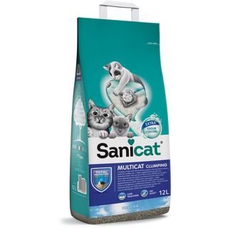 SANICAT Multicat grudvajući mineralni posip za mačke, bez mirisa, 12L (KOD PSANMCFA012L31)