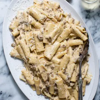 Mince in Creamy Pasta
