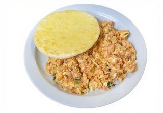 Huevos Pericos Con Arepa