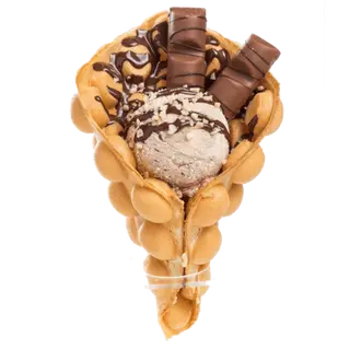 Bubble Waffle Gofre De Nutella