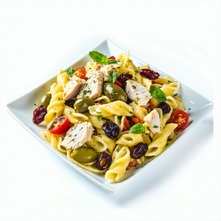 501. Ensalada De Pasta Vegetal Con Pollo