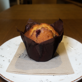 Muffin bianco con mirtilli