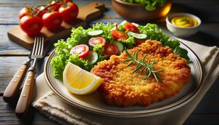 Șnițel pane din cotlet