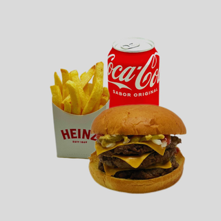 Menú Triple Cheeseburger