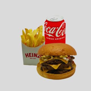 Menú Triple Cheeseburger