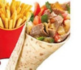 Menù arrotolato kebap con birra