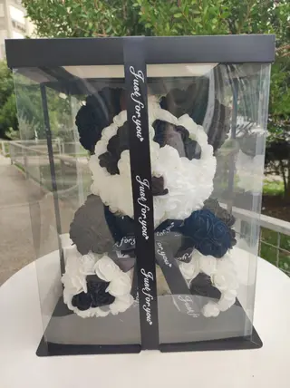Panda od trajnih ružica veća