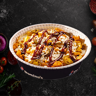 კარტოფილი გურმე ქათმით და ბარბექიუს სოუსით