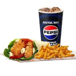 Chicken Wrap Large Meal