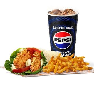 Chicken Wrap Large Meal