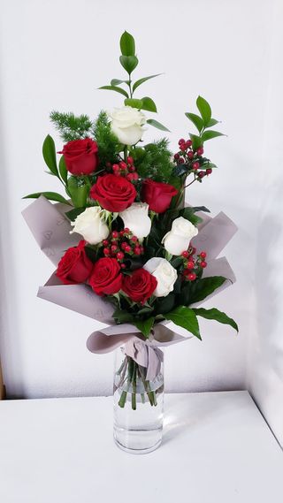 Ramo Alto com Rosas Grande