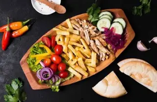 Kebab la farfurie